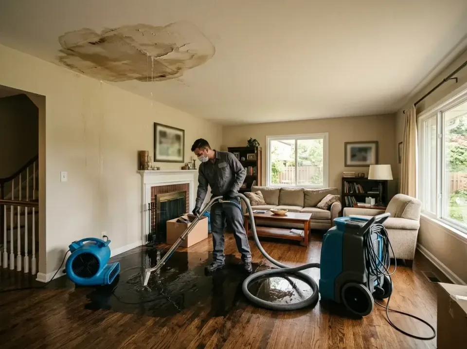 attic-pipe-burst-ceiling-drip-008 — frequently asked questions, Water Damage Restoration & Carpet Care in Grand Forks AFB, ND